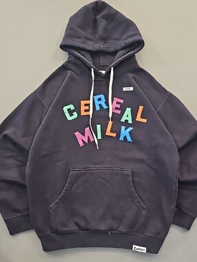 Cookies SF "Cereal Milk" Multi-Color Wordmark Pullover Hoodie - Black